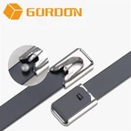 Sort metal kabelbindere